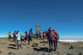 Uhuru Peak, Mount Kilimanjaro, Tanzania Royalty Free Stock Photo
