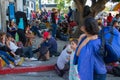 Migrant Caravan from Honduras crosses Guatemala and is about to enter Mexico