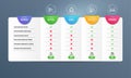 Group, Horizontal chart and Certificate icons set. Infochart sign. Vector