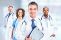 Group of hospital doctors. Royalty Free Stock Photo