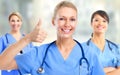 Group of hospital doctors. Royalty Free Stock Photo