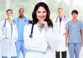 Group of hospital doctors. Royalty Free Stock Photo