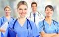 Group of hospital doctors. Royalty Free Stock Photo