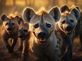 A group of hyenas