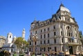 Group of Impressive Buildings in Downtown Buenos Aires View from Plaza de Mayo Square, Argentina Royalty Free Stock Photo