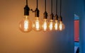 Group of Incandescent bulbs Royalty Free Stock Photo