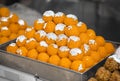 Group of Indian Sweet Motichoor laddoo