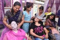 Indian Women & Girls in a Beauty Salon