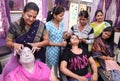 Indian Women & Girls in a Beauty Salon