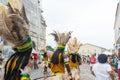 Group of indigenous people in the civic commemoration parade of Bahia independence