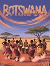 Celebration of music and dance in Botswana under a vibrant sky at sunset Royalty Free Stock Photo