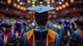 Group of People in Graduation Caps and Gowns.