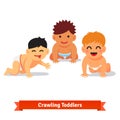 Group of infants. Baby boy toddlers having fun Royalty Free Stock Photo