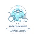 Group insurance concept icon