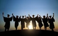 Group Of International Students Celebrating Royalty Free Stock Photo