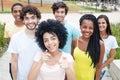 Group of international young adult men and women Royalty Free Stock Photo