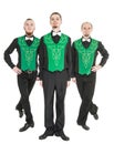Group of irish dancers isolated Royalty Free Stock Photo