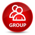 Group elegant red round button