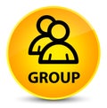 Group elegant yellow round button
