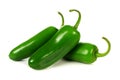 Group of jalapeno peppers Royalty Free Stock Photo