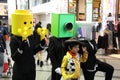 Group of Japanese cosplayers during Halloween in Dotonbori, Osaka, Japan