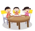 Group of Kids Open Book and learning Royalty Free Stock Photo