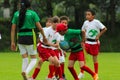 Group of kids playing rugby