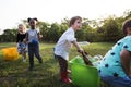 Group of kids school volunteer charity environment Royalty Free Stock Photo