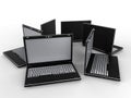 Group of laptops - circular array