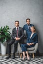 Group of lawyers in suits Royalty Free Stock Photo