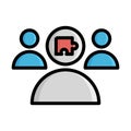 Group, leader Vector Icon which can easily modify or edit Royalty Free Stock Photo