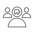 Group, leader Vector Icon which can easily modify or edit Royalty Free Stock Photo