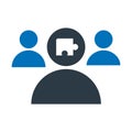 Group, leader Vector Icon which can easily modify or edit Royalty Free Stock Photo