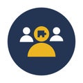 Group, leader Vector Icon which can easily modify or edit Royalty Free Stock Photo