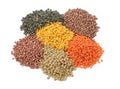 Group of lentils Royalty Free Stock Photo