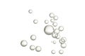 Light bubbles isolated over white Royalty Free Stock Photo