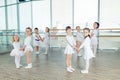 Group of little ballet dancers Royalty Free Stock Photo