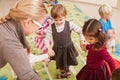 Group of little children dancing Royalty Free Stock Photo