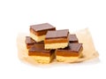 Group of luxury millionaires shortbread isolated Royalty Free Stock Photo