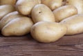 Group of lying potato Royalty Free Stock Photo