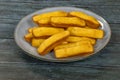 Group of madeleines in a dish Royalty Free Stock Photo