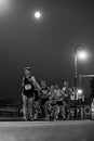 group male athlete running Marathon White Nights