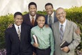 Group of male churchgoers Royalty Free Stock Photo