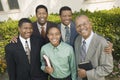 Group of male churchgoers Royalty Free Stock Photo