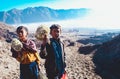 A group of male horse rental services in Mount Bromo