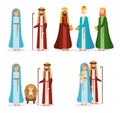 Group of manger characters Royalty Free Stock Photo