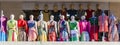 Group of mannequin in clothes. Merkato market. Addis Aba Royalty Free Stock Photo