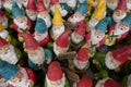 Many little garden gnomes