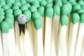 Group of matches, closeup Royalty Free Stock Photo