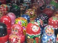 Group of matryoshka dolls in st. petersburg russia